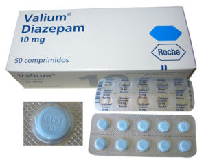 An image of a box of Valium Diazepman (50 count)